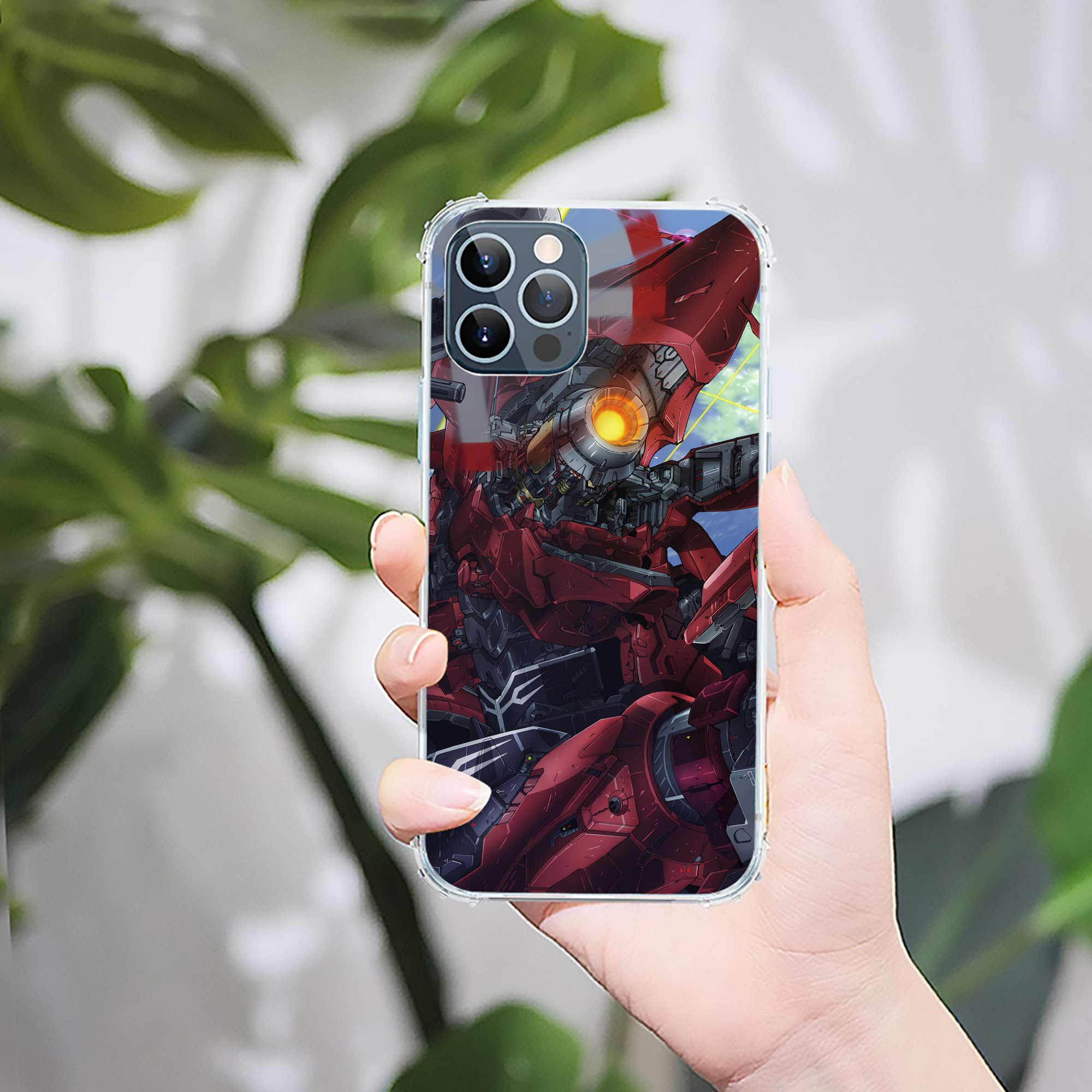（画像用） 機動戦士ガンダム Mobile Suit Gundam 【iPhone 12シリーズ対応】透明スマホケース（クリアソフトケース）